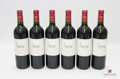 null 6 bottles Château LAGRANGE St Julien GCC 2008
	And. slightly stained. N: mid/bottom...