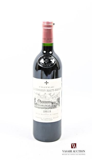 null 1 bouteille	Château LA MISSION HAUT BRION	Graves CC	2013
	Et. froissée et un...
