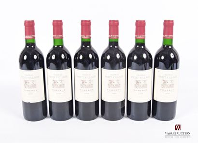 null 6 bottles Château PETIT VILLAGE Pomerol 1990
	Perfect condition, except for...