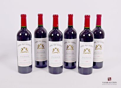 null 6 bottles Château GRAND-PUY DUCASSE Pauillac CC 1998
	Presentation and level,...