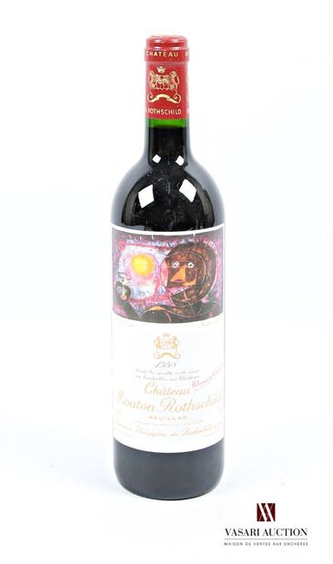 null 1 bottle Château MOUTON ROTHSCHILD Pauillac 1er GCC 1998
	Et. of Rufino Tamayo,...