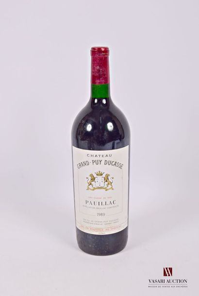 null 1 magnum Château GRAND-PUY DUCASSE Pauillac CC 1989
	And. a little stained....
