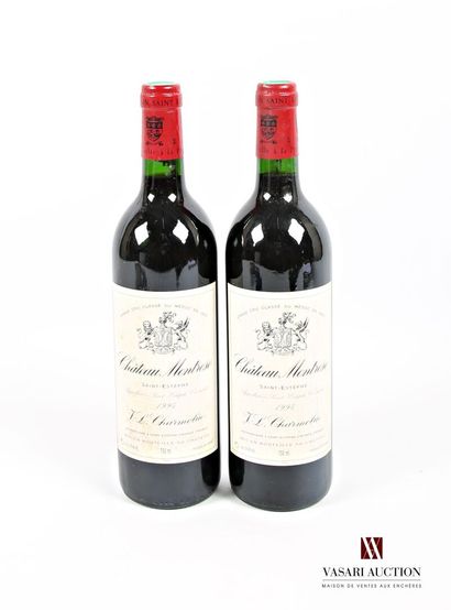 null 2 bouteilles	Château MONTROSE	St Estèphe GCC	1994
	Et. tachées. N : mi goul...