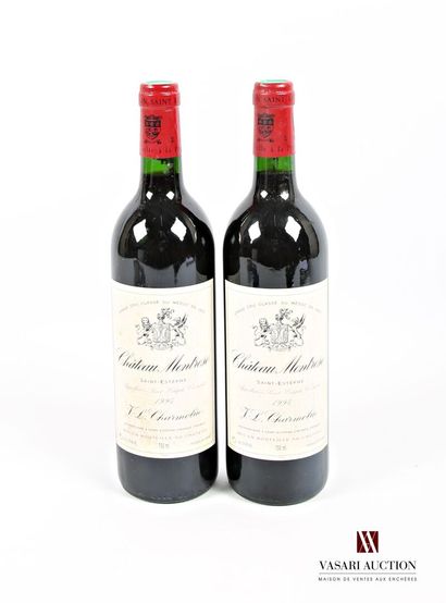 null 2 bottles Château MONTROSE St Estèphe GCC 1994
	Stained. N: half neck.
