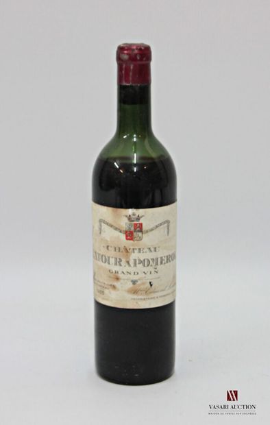 null 1 bottle Château LATOUR A POMEROL Pomerol 1955
	Et. stained (1 small tear)....