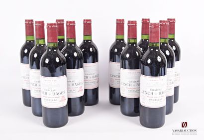 null 12 bottles Château LYNCH BAGES Pauillac GCC 1984
	Perfect condition. N: 9 low...