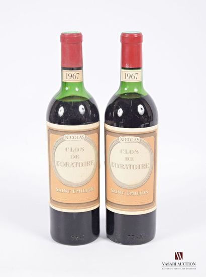 2 bouteilles	CLOS DE L'ORATOIRE	St Emilion...