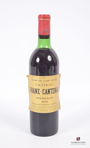 null 1 bottle Château BRANE CANTENAC Margaux GCC 1970
	And. a little stained and...