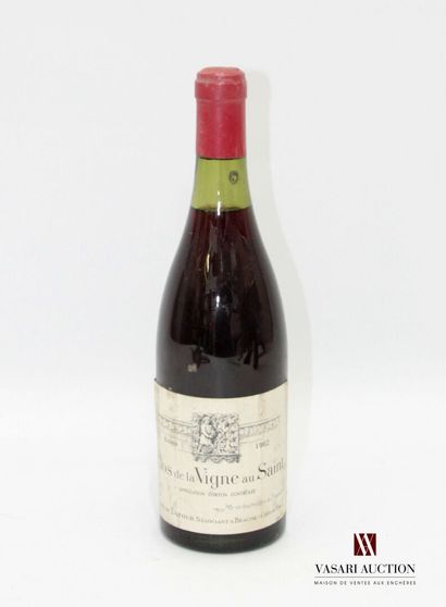 null 1 bouteille	CORTON CLOS DE LA VIGNE AU SAINT mise Louis Latour		1962
	Et. tachéee....