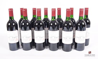 null 12 bouteilles	Château LYNCH BAGES	Pauillac GCC	1987
	Et. impeccables. N : 1...