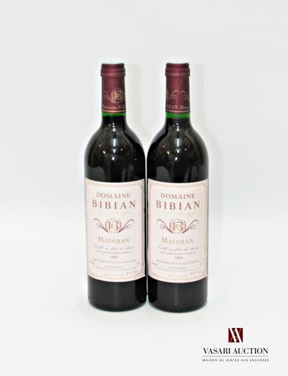 2 bouteilles	DOMAINE BIBIAN	Madiran	1989
	Cuvée...