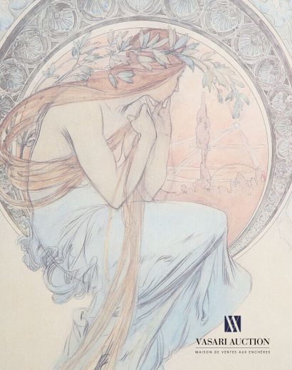 null MUCHA Alphonse (1860-1939), after 
Poetry - Music 
Two modern reproductions...