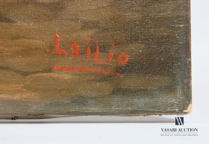 null LAILIO (XXème siècle)
L'Ile au crépuscule
Huile sur toile
Signée en bas à droite
60...