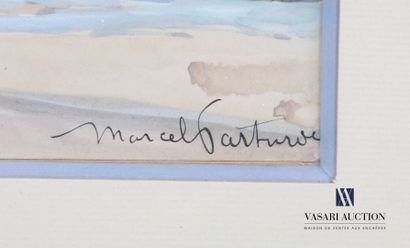 null PARTURIER Marcel (1901-1976)
Bord de mer à marée basse
Aquarelle sur papier
Signée...