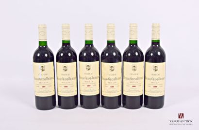 6 bouteilles	Château BRANAS GRAND POUJEAUX	Moulis	1998
	Et.:...