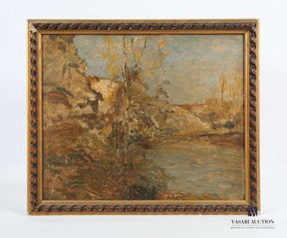 null French school of the XXth century
Autumn Landscape
Oil on panel
46 x 56 cm
Framed...