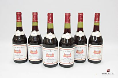 null 6 bouteilles	CÔTES DU RHÔNE LAUDUN Dom. du Mont Jupiter		1983
	Et. à peine tachées....