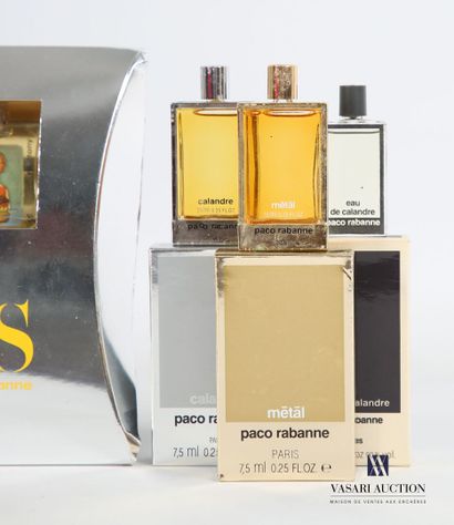 null PACO RABANNE
Lot including - 
- Box XS, the seven sins for her, avarice, anger,...