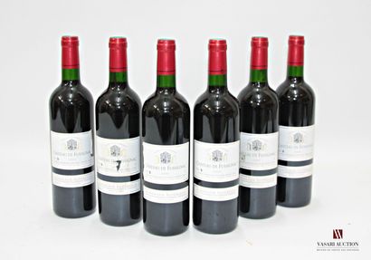 null 6 bottles Château de FUSSIGNAC Bordeaux Sup 2009
	Et: 3 impeccable, 3 a little...