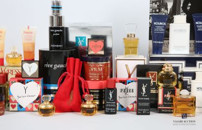 null YVES SAINT LAURENT
Lot including : 
- Powdered Paper Paris 
- Eau de toilette...