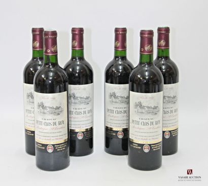 null 6 bouteilles	Château PETIT CLOS DU ROY	Montagne St Emilion	2000
	Et. un peu...
