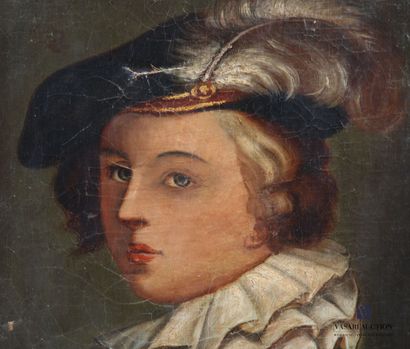 null French school of the 19th century
Portrait of a young page
Oil on canvas
46...