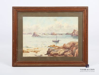null BOUIN (XXth century)
View of Brehat
Watercolor
Signed lower left - Located lower...