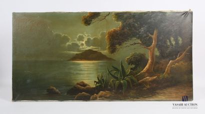 null LAILIO (XXème siècle)
L'Ile au crépuscule
Huile sur toile
Signée en bas à droite
60...
