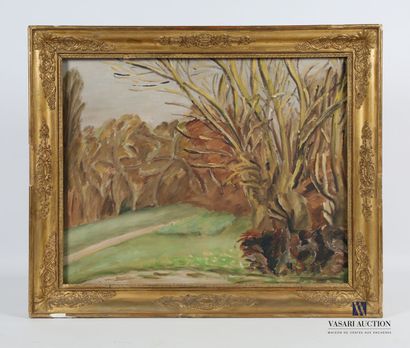 null FONTANILLE M. (XXth century)
View of a forest path
Oil on canvas 
Not signed...