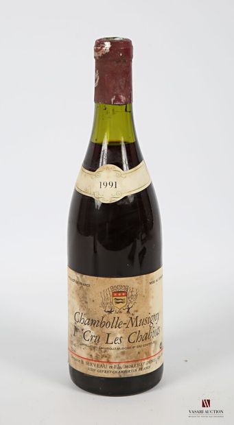 null 1 bouteille	CHAMBOLLE MUSIGNY 1er Cru Les Chabiots mise Dom.		1991
	Serveau...