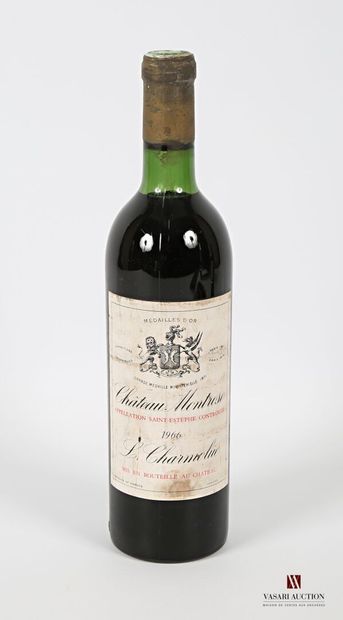 null 1 bouteille	Château MONTROSE	St Estèphe GCC	1966
	Et. fanée et tachée. N : limite...