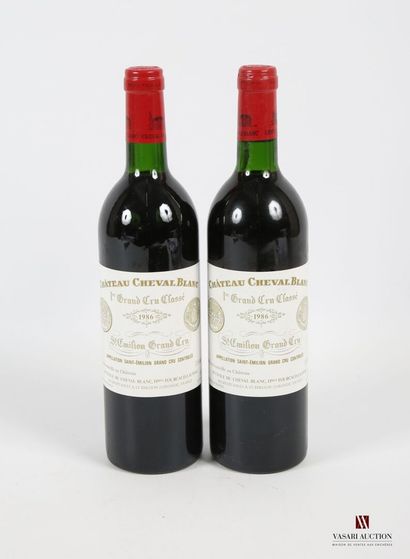 2 bouteilles	Château CHEVAL BLANC	St Emilion...