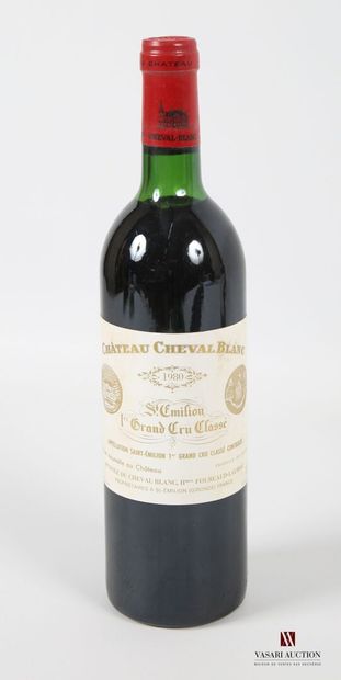 null 1 bottle Château CHEVAL BLANC St Emilion 1er GCC 1980
	And. stained. N: all...