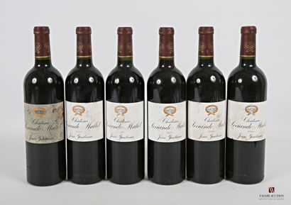 null *6 bouteilles	Château SOCIANDO MALLET	Haut Médoc	2009
	Et.: 5 fanées et tachées,...