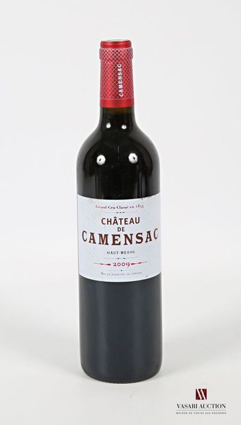 null 1 bouteille	Château de CAMENSAC	Haut Médoc GCC	2009
	Et. un peu tachée. N :...