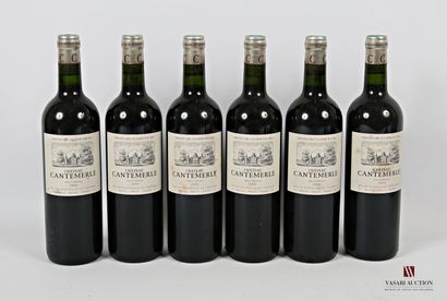 null *6 bouteilles	Château CANTEMERLE	Haut Médoc GCC	2009
	Et. un peu tachées. N...