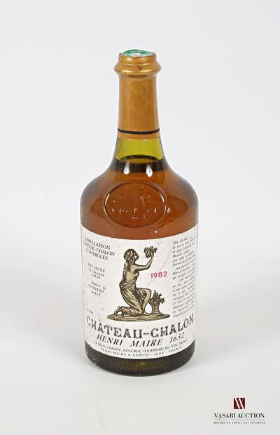 null 1 bouteille	Vin Jaune CHÂTEAU CHALON mise H. Maire		1982
	Et. un peu tachée....