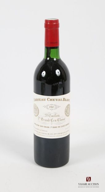 null 1 bouteille	Château CHEVAL BLANC	St Emilion 1er GCC	1983
	Et. excellente. N...