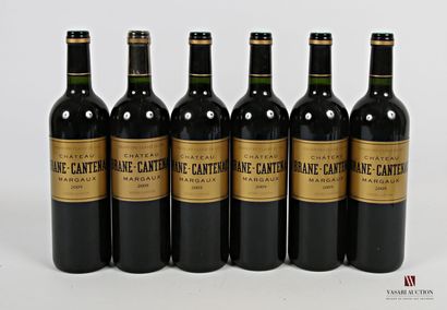 null *6 bouteilles	Château BRANE CANTENAC	Margaux GCC	2009
	Présentation et niveau,...
