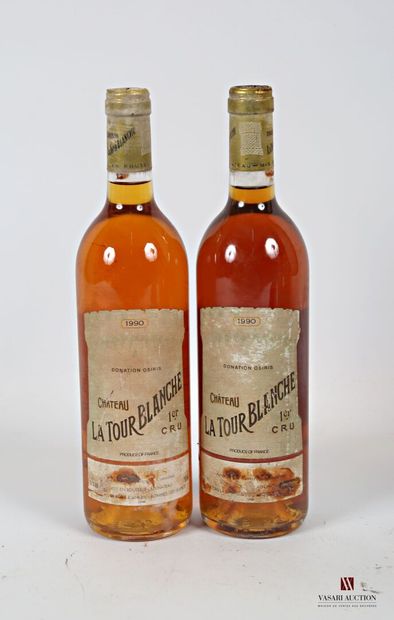 null *2 bouteilles	Château LA TOUR BLANCHE	Sauternes 1er GCC	1990
	Et. fanées et...