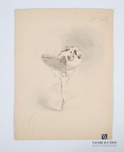 null APOUX Joseph (1846-1910)
Le Punch
Crayon et encre sur papier
Titré en haut à...