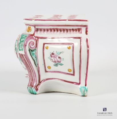 null LA ROCHELLE, circa 1780 
Earthenware flowerpot of commode- tomb form with reverberation...