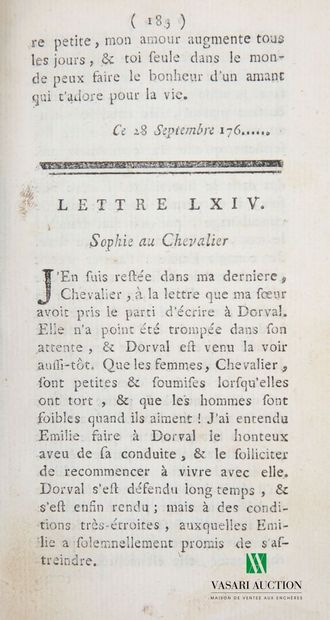 null DESFONTAINES DE LA VALLEE François-Georges Fouques Deshayes dit - Lettres de...