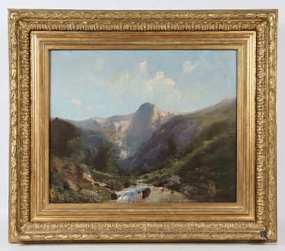 null GODCHAUX (XIXème siècle)
Rivière dans la montagne
Huile sur toile
Signée en...
