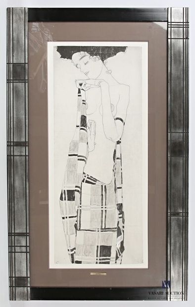 null SCHIELE Egon (1890-1918), d'après
Gerti Schiele au drapé à carreaux,1907
Offset...