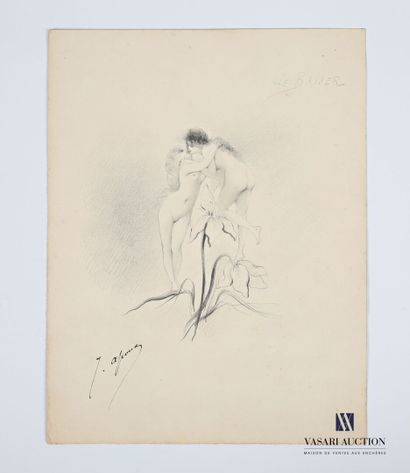 null APOUX Joseph (1846-1910)
Le baiser
Crayon sur papier
Titré en haut à droite...