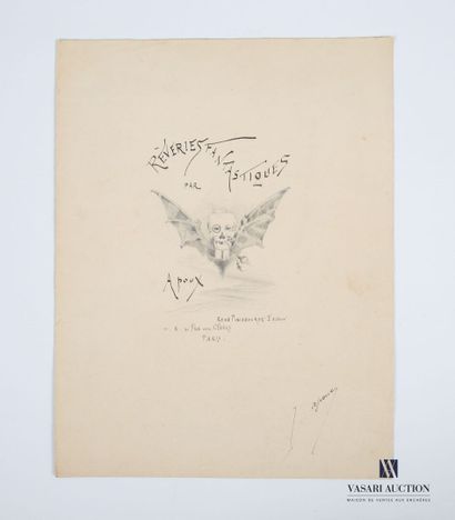 null APOUX Joseph (1846-1910)
Rêveries fantastiques
Crayon et encre sur papier
Etude...