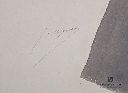 null APOUX Joseph (1846-1910)
Absinthe
Encre sur papier
Titré en haut à droite et...