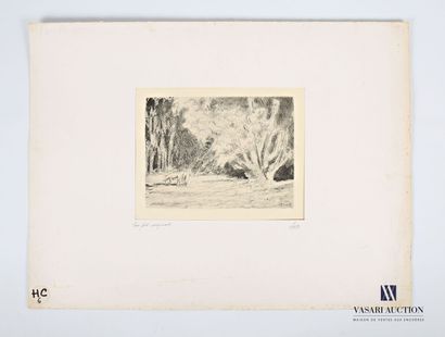 null LUCE Maximilien (1858-1941)
Paysage avec vaches
Gravure en noir
Signée en bas...