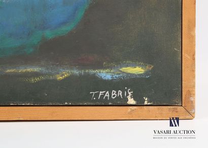 null FABRIS Tristan (1927-1999)
Composition abstraite 
Huile sur toile
Signée en...